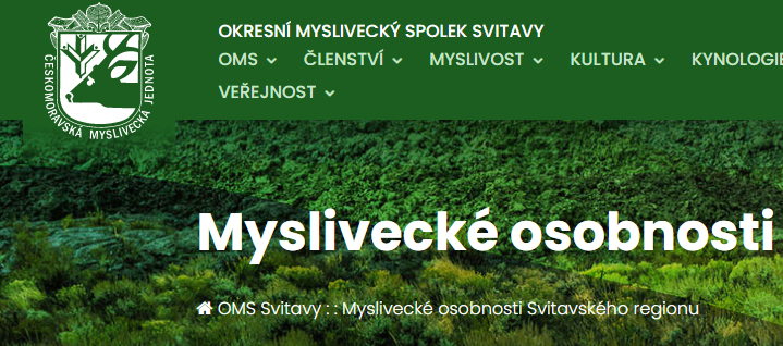 Myslivecké osobnosti Svitavského regionu