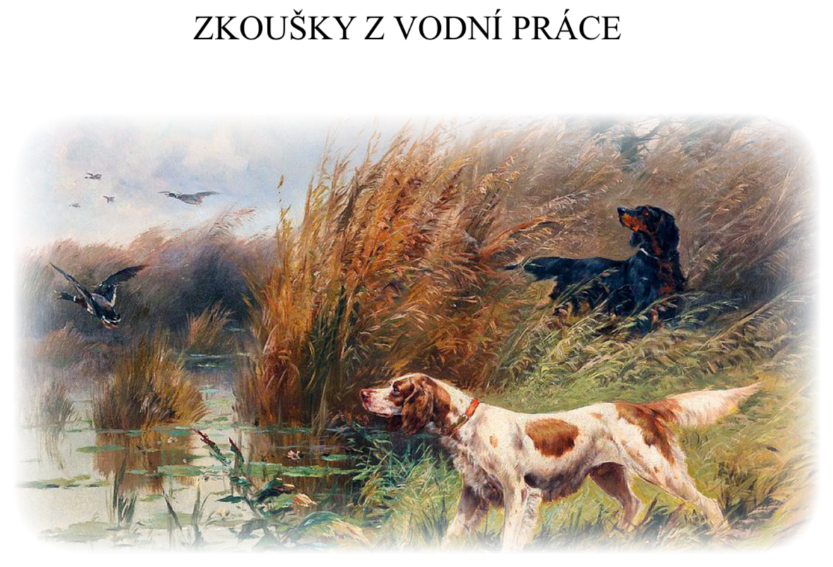 Zkoušky – vodní práce Propozice